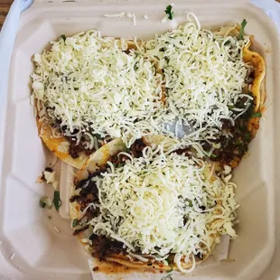 Been coming here for years. Burritos are awesome. I have never had a street taco with so much meat and cheese!