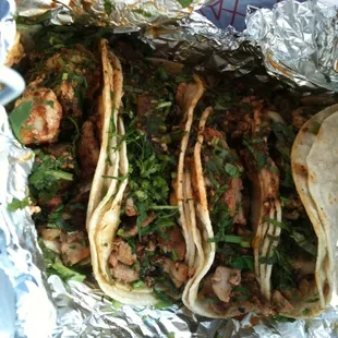 Grilled chicken tacos...