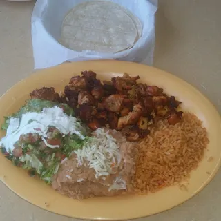 Pollo Asado Plate