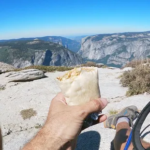 Burrito the next day in Yosemite