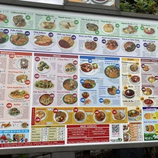 (As of June 2021) Drive thru menu