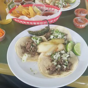 Steak Tacos Plate