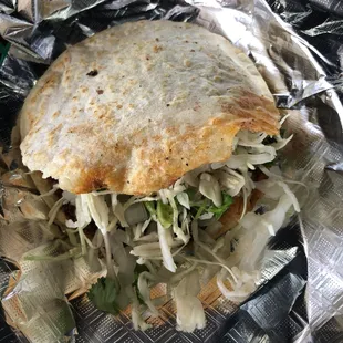 Gordita with barbacoa