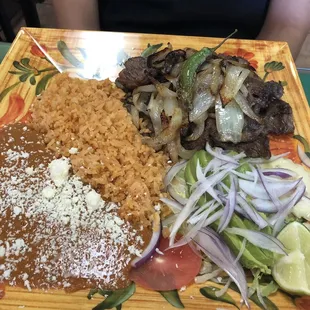 Carne asada plate