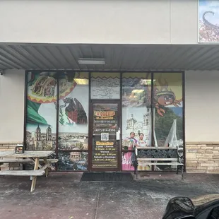 Entrance to restaurant
