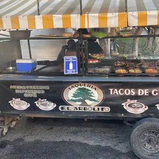 a taqueria truck with food on it