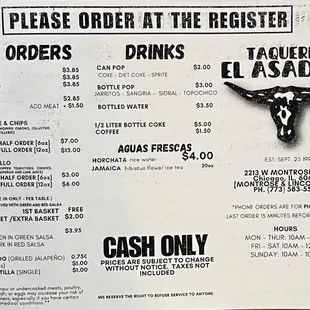 menu prices as of 1/4/24