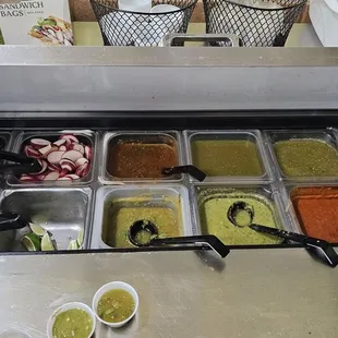 Salsa bar looks decent