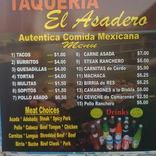 prices of mexican food