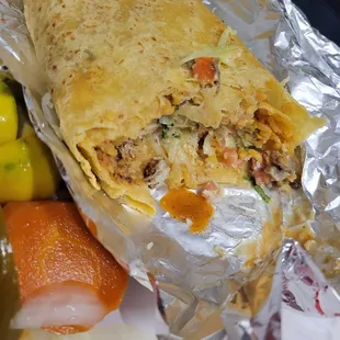 Carnitas super burrito
