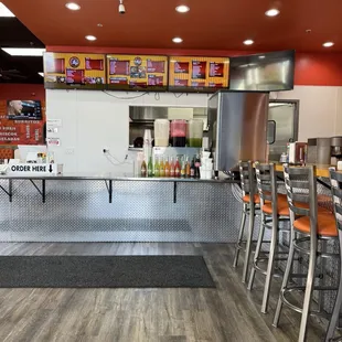 Drinks next to bar