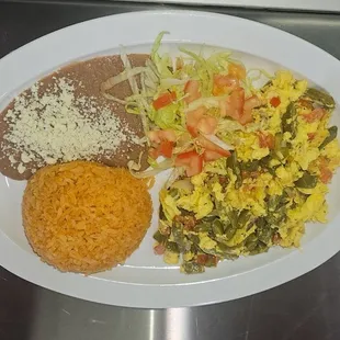 Nopales con huevo