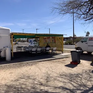 Seating from behind.