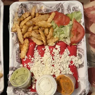 Red enchiladas