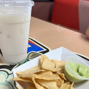 Chips and guacamole