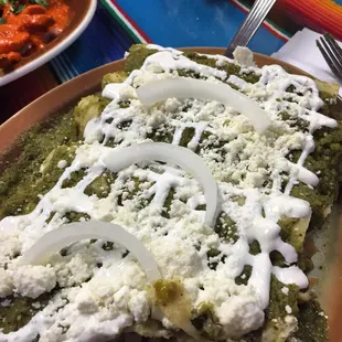 Enchiladas verdes