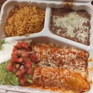 Enchiladas Dinner Plate