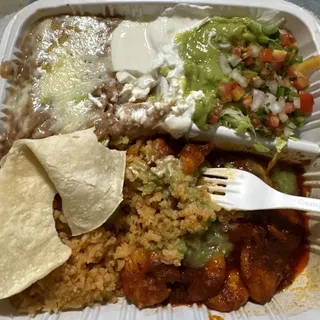 Camarones a La Diabla Dinner Plate