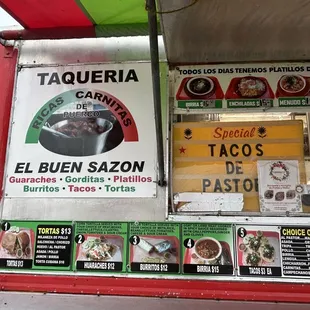 Menu/Store Sign