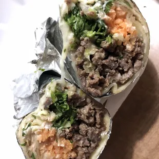 Steak burrito