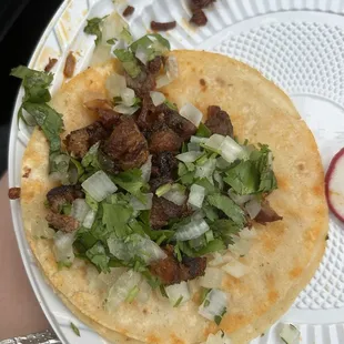 Al Pastor Taco (not pictured: the two other tacos I demolished before I remembered to take a picture)