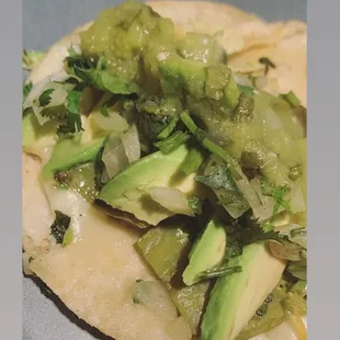 Cactus taco. Taco de nopal
