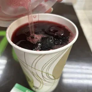 Agua de jamaica/hibiscus juice