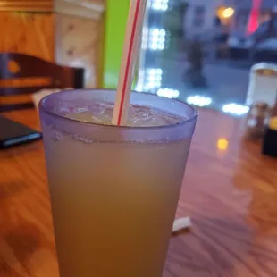 Love their Agua frescas but it's hard to stop the plastic straws.