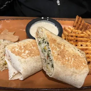 Green Chili Chicken Burrito