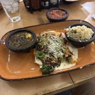 Pork Carnitas Enchiladas