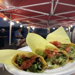 Carne Asada and Al pastor tacos