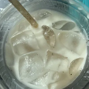 fresh &amp; authentic &amp; dairy-free horchata made from ground rice every morning