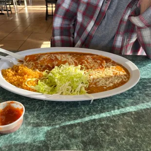 Shrimp enchilada
