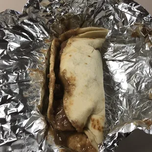 Carne guisada taco