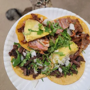 al pastor x2, asada x2