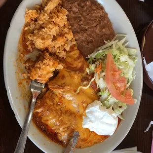 Chicken Enchiladas... yum.