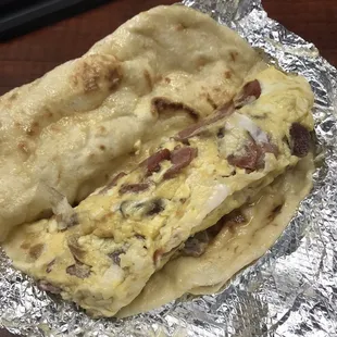 Country egg and bacon.