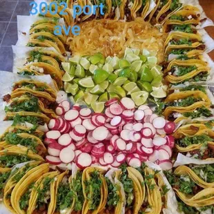 Rosca de 40 minitacos al pastor de taqueria el charly los orijinales ,,, en taquitos mexicanos
