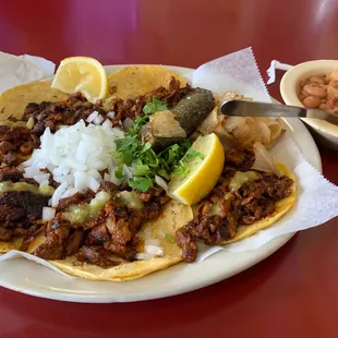 Al pastor Mini-Tacos Plate