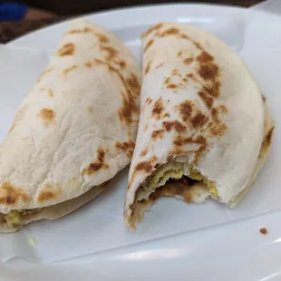 Noah's bacon and egg tacos