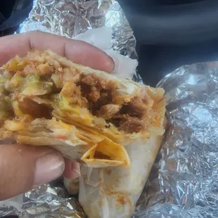Steak burrito