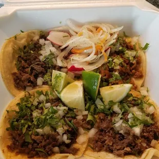Asada in left,. Cabeza bottom right, Al pastor top right