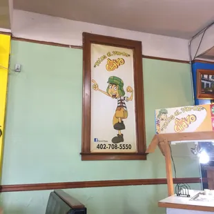 a poster of a cartoon character