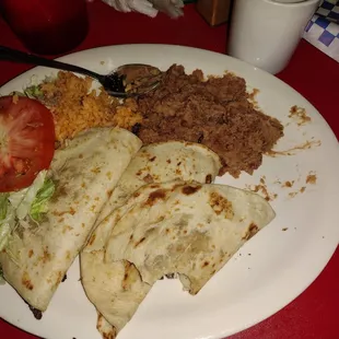 Everything was cold and the beans were fried in the old grease everything else we ordered was fried in