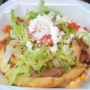 Chicken Sope: Taqueria Aztlan