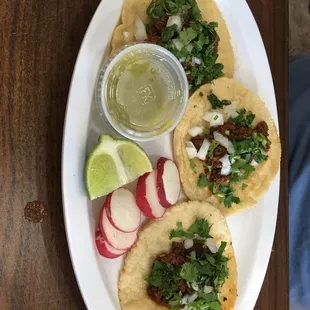 $1 each chorizo tacos