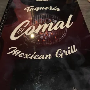 a menu for a mexican grill
