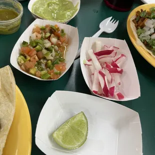 Some of the condiments