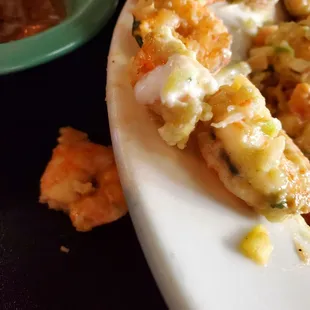 Shrimp with digestive tract