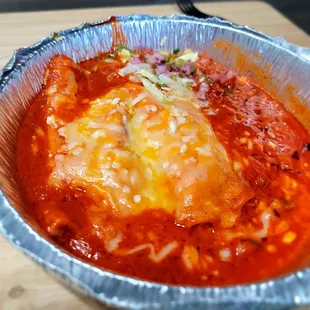 Cheese enchiladas